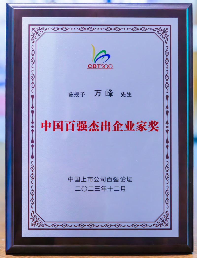 中國百強杰出企業(yè)家獎