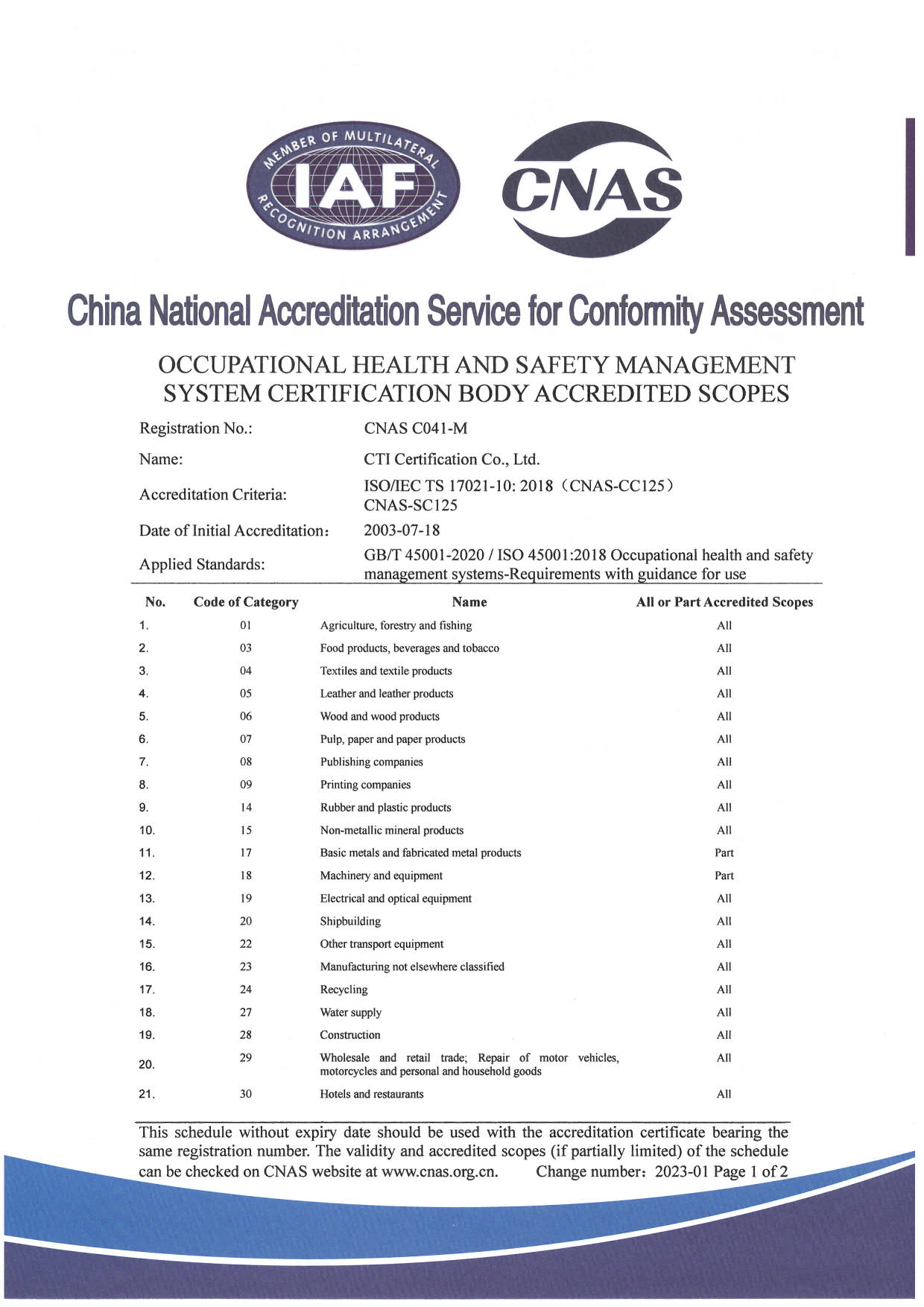 ISO 45001職業(yè)健康安全管理體系認(rèn)證資質(zhì)-英文版1